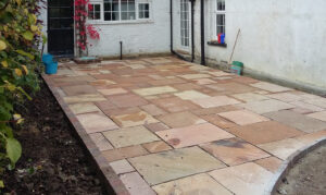 Patio, before during and after during 3