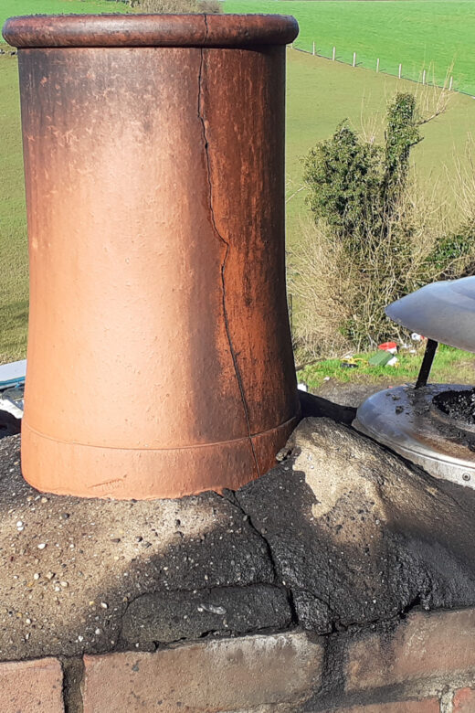 chimney and roofing works on farm cottage before 1
